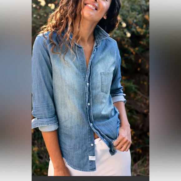Old Navy Tops - Ladies NWT  denim button up shirt